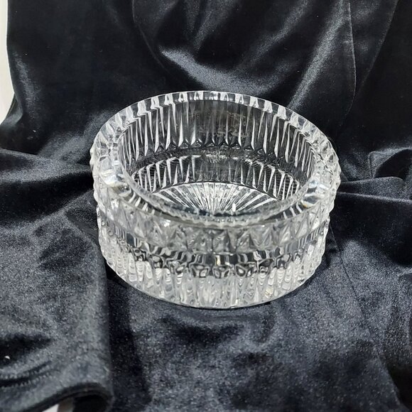 Oneida German Crystal Wine Bottle Decanter Coaster High Low Elegant Barware 1960 - Picture 3 of 11